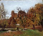 Писсарро Осенний пейзаж в Понтуазе 1872г
